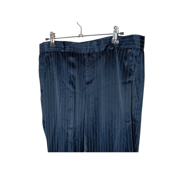 Banana Republic Navy Pinstripe Pants Avery Fit Size 2 Slim Straight Career - Picture 5 of 16